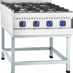 Плита газовая кухонная 4-х горелочная Abat / абат ПГК-49П крашенная подставка