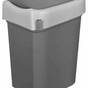 Бак мусорный "SMART BIN" 434258111 (50л, 430x330x630мм, с крышкой "маятник", серый)