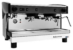 КОФЕМАШИНА ПОЛУАВТОМАТ ROBUSTEZZA ST2M COMPACT/ ЧЕРНАЯ+ВЫСОКАЯ ГРУППА 1Ф