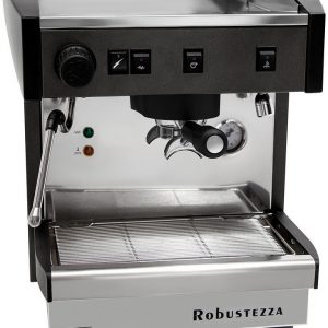 КОФЕМАШИНА ПОЛУАВТОМАТ ROBUSTEZZA ST1M/ ЧЕРНАЯ+ВЫСОКАЯ ГРУППА 1Ф